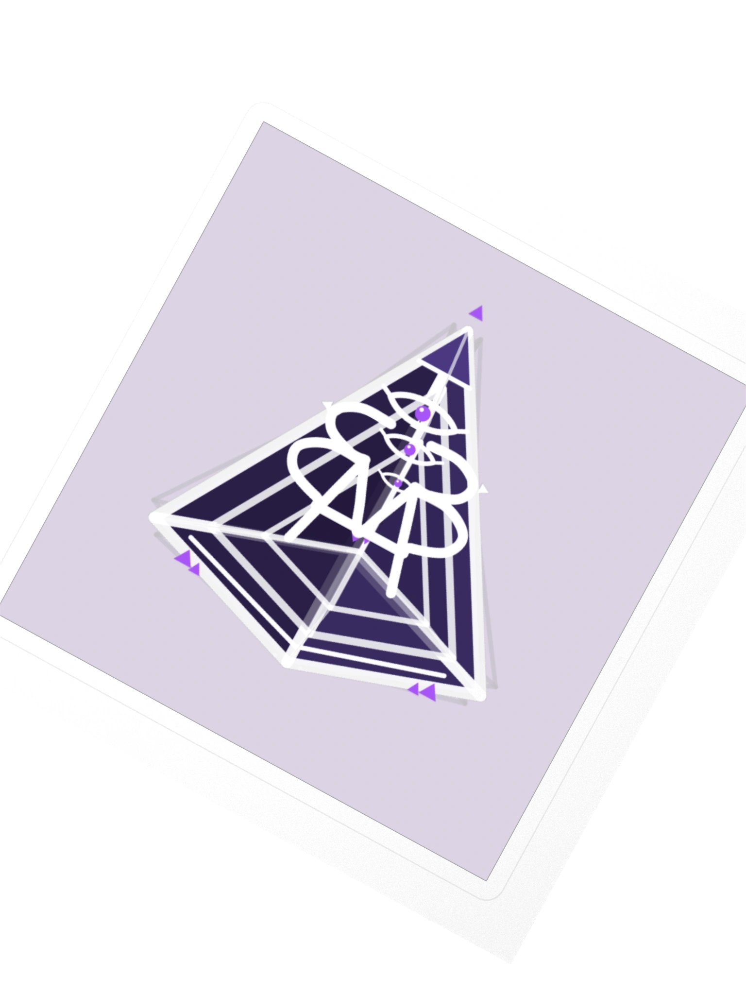 AMP-33 6D Pyramid — Block Sticker product image (2)