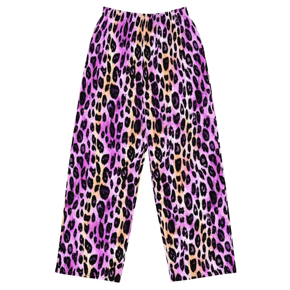 Purple Beige Leopard Pants product image (1)