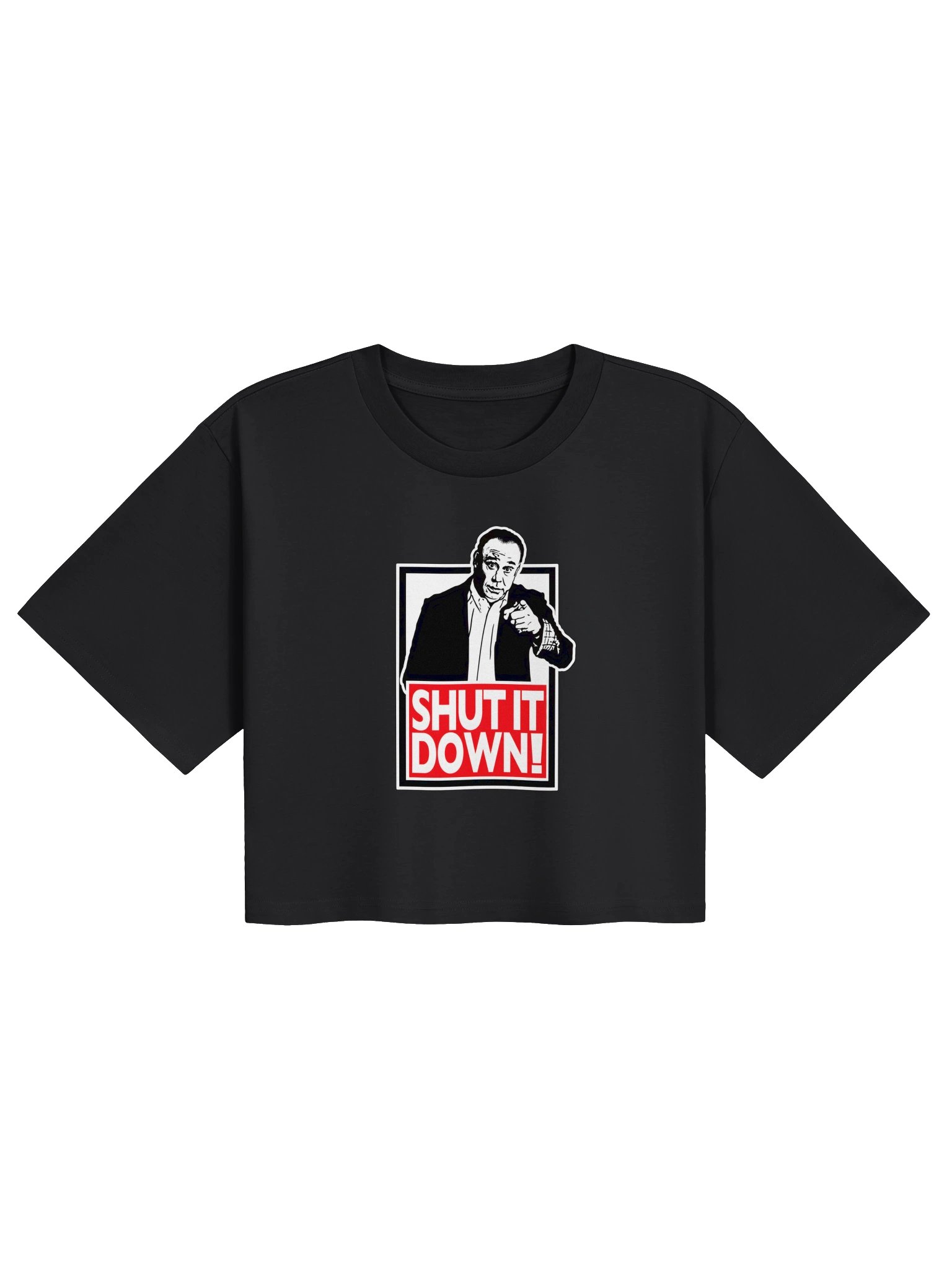Shut It Down Crop Women's Tee product image (1)