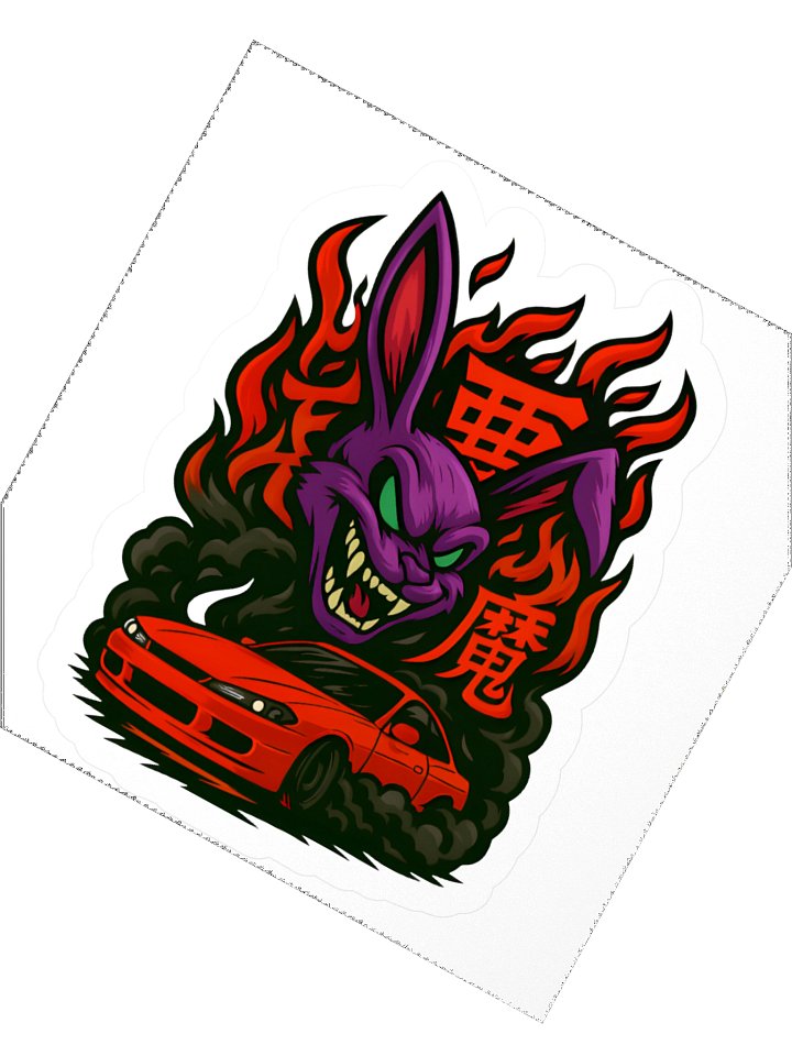 Boosted Bunny™ “Smoke & Carnage” JDM Sticker product image (2)