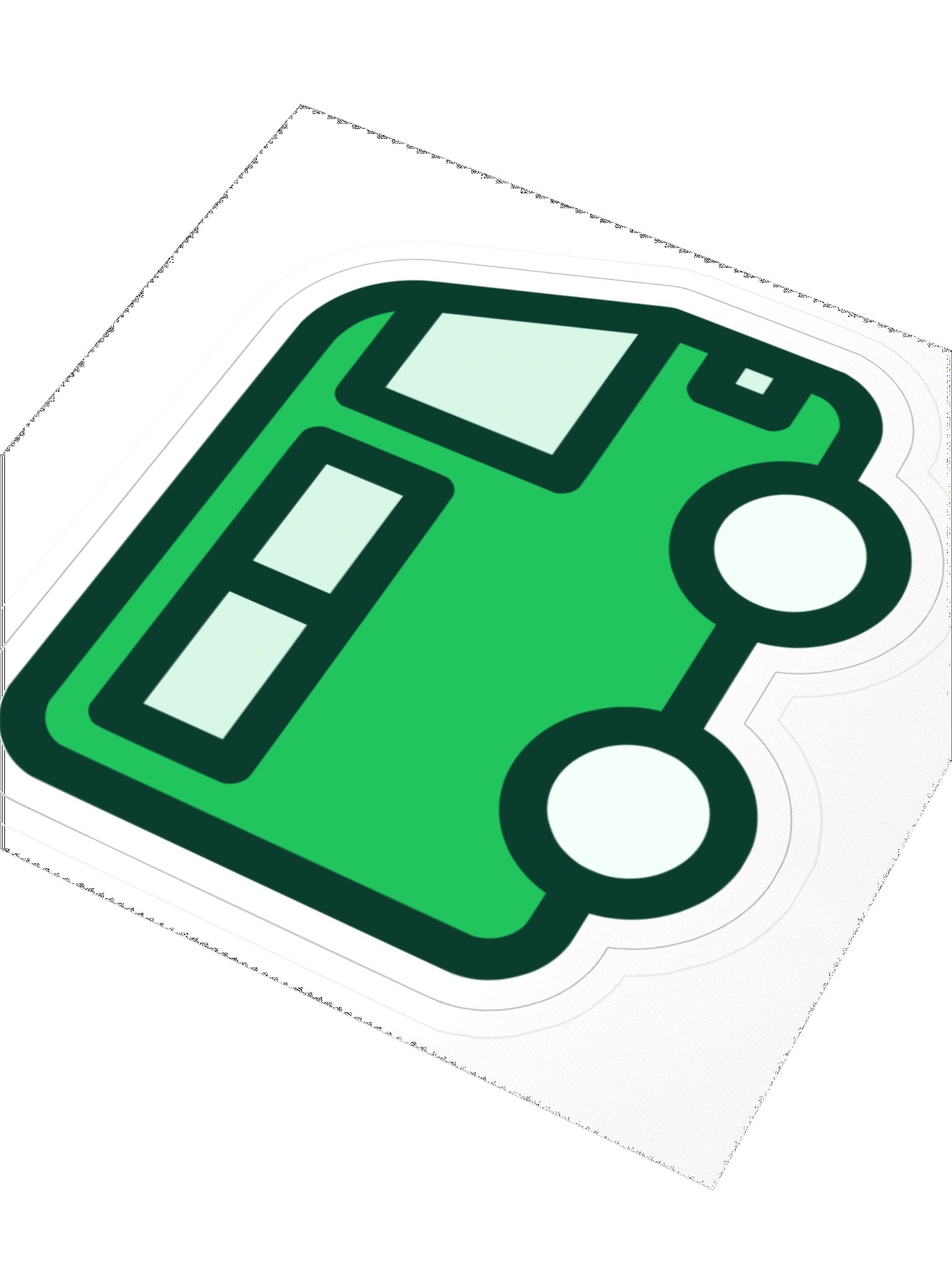 Abfahrt! Sticker – Mint product image (3)