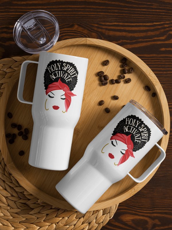 Red- Holy Spirit Activate 25 OZ Stainless Steel Tumbler With Handle product image (2)