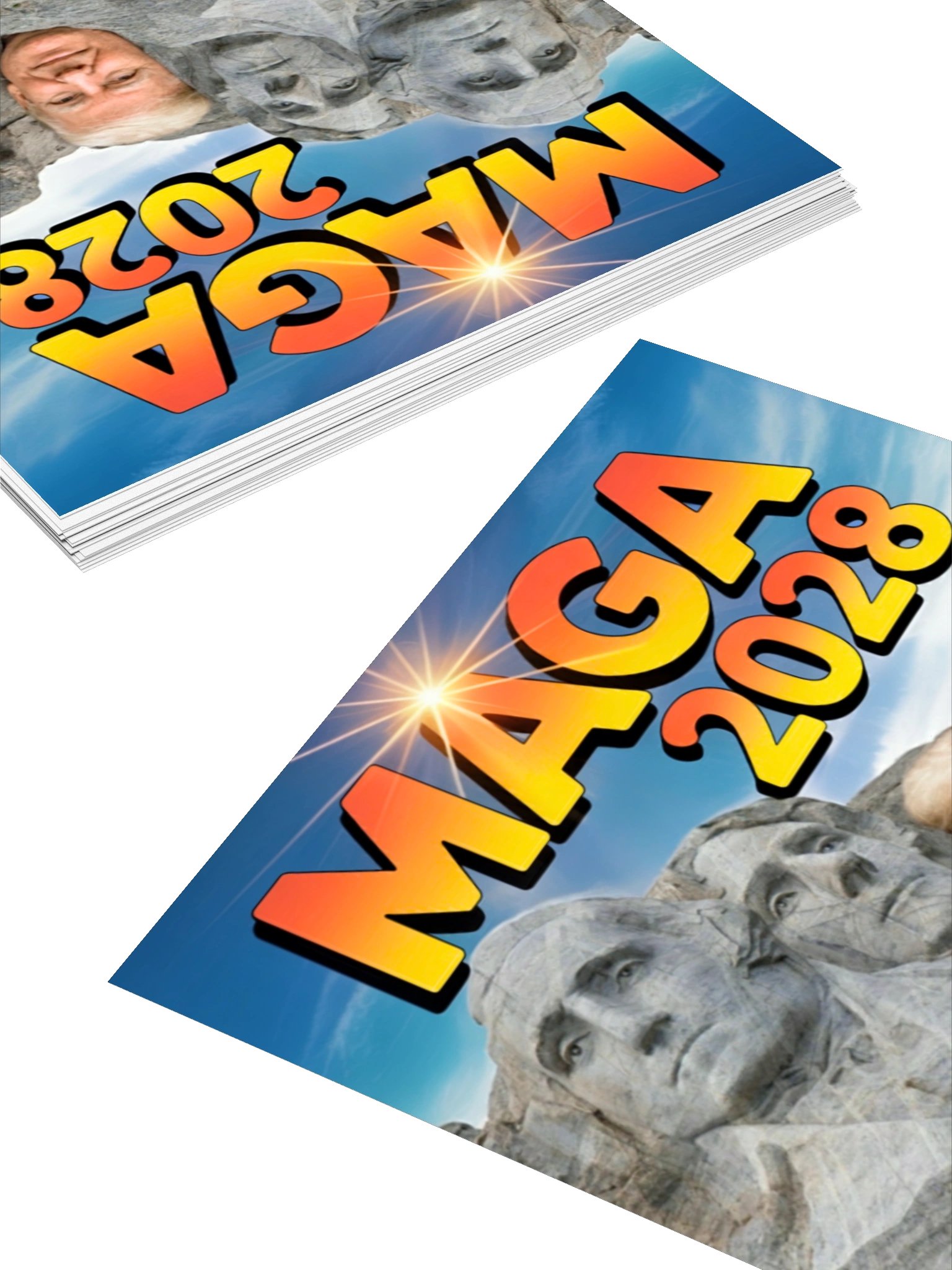 MAGA 2028 Mount Rushmore Stickers - Premium Vinyl product image (4)