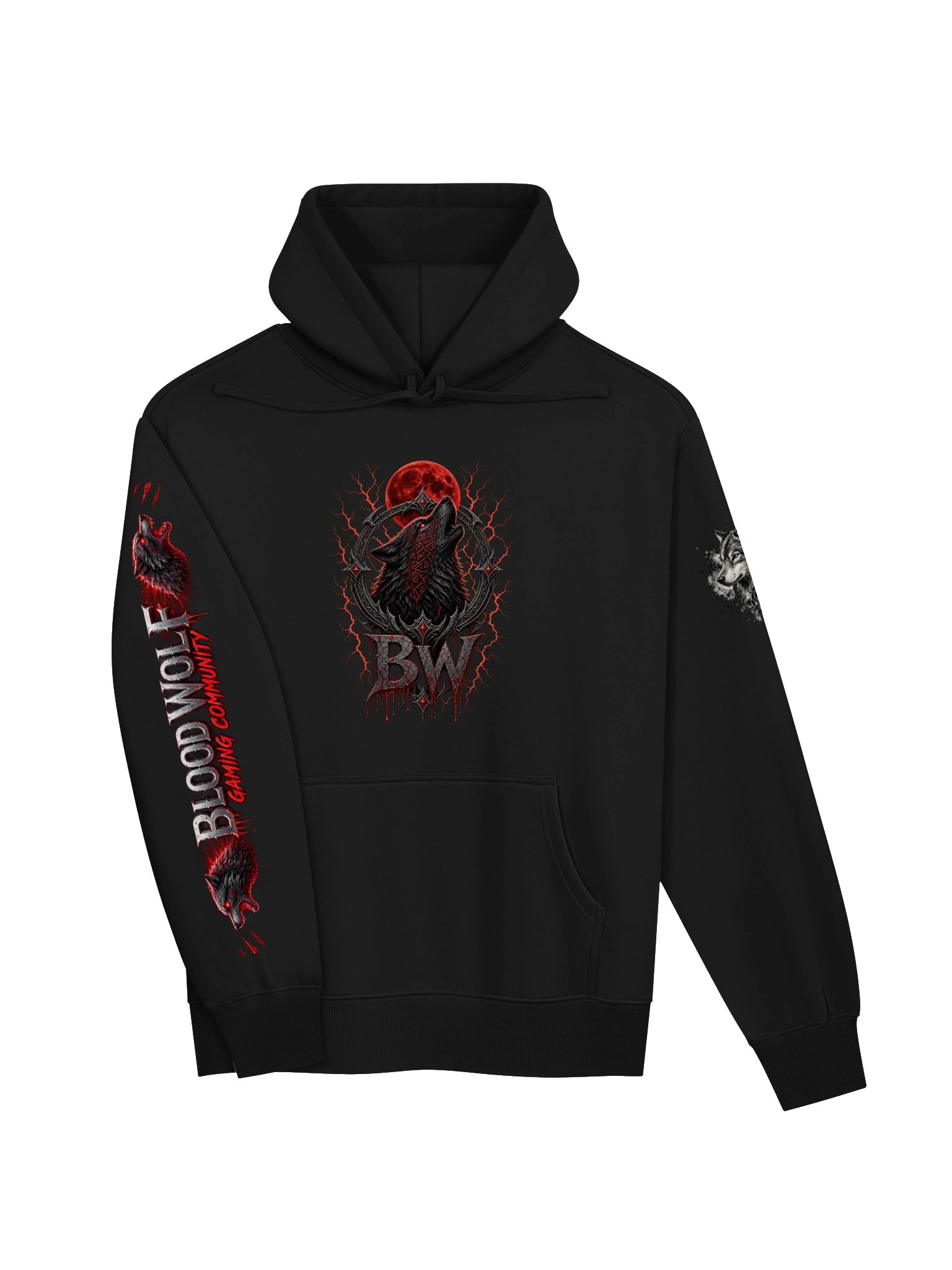 Blood Wolf Emblem Heavy Hoodie product image (11)