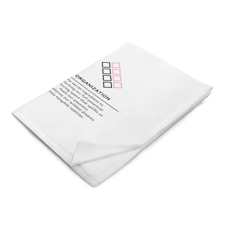 organization blanket - pink line product image (1)