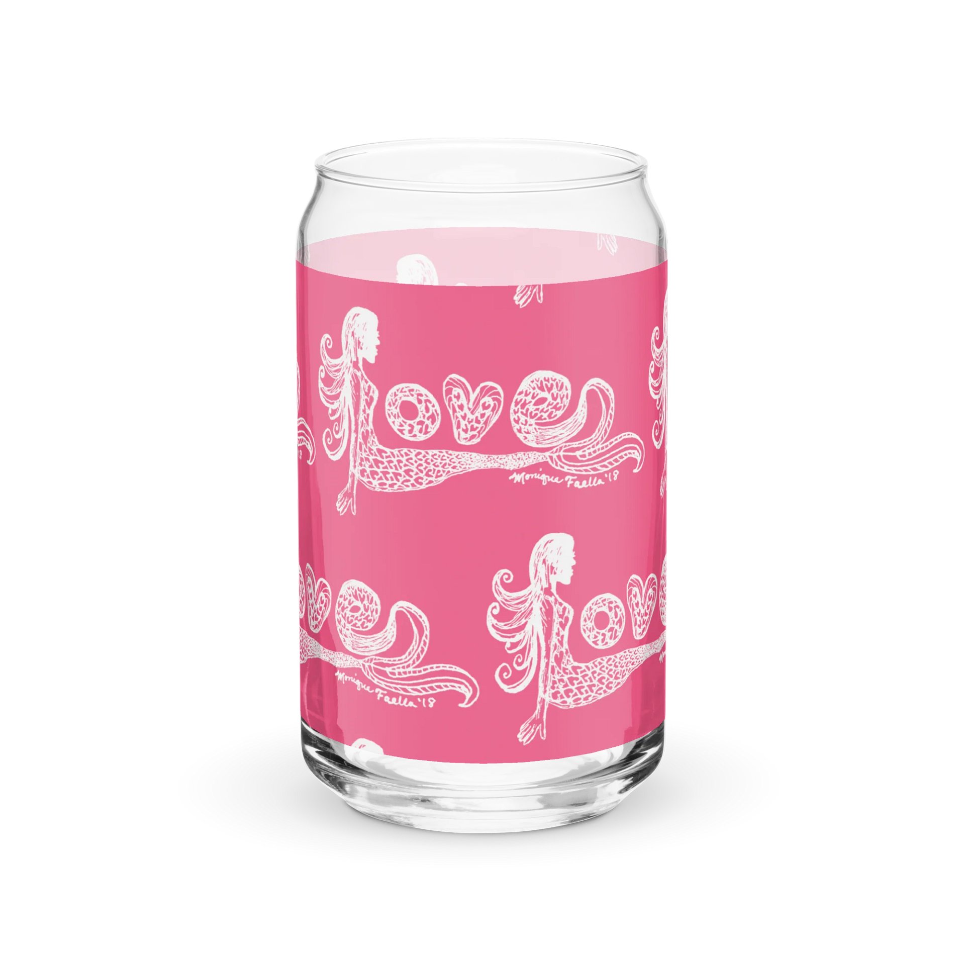 Mermaid Love | Elegant Can-Shaped Glass product image (3)