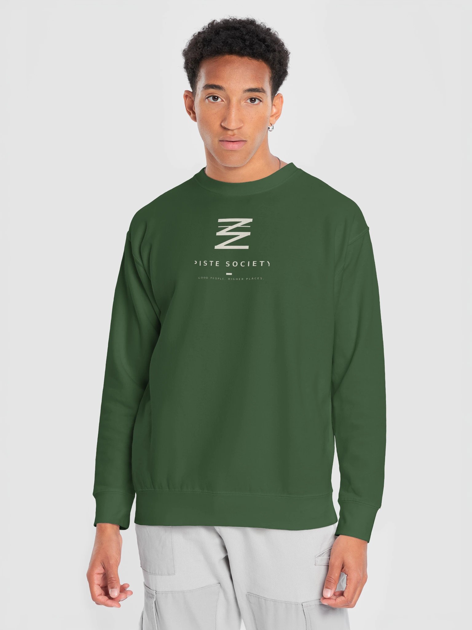 PISTE SOCIETY Wordmark Crewneck – Forest product image (5)