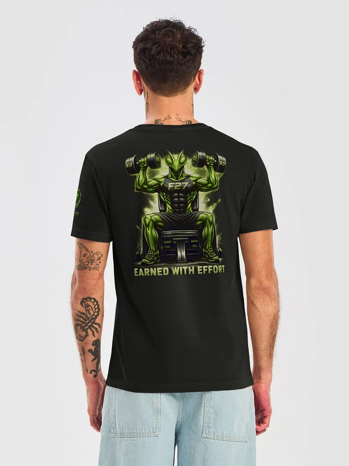 F27 Mantis Earned With Effort Gym Tee | Motivational Fitness Wear by FayzieBobs product image (2)