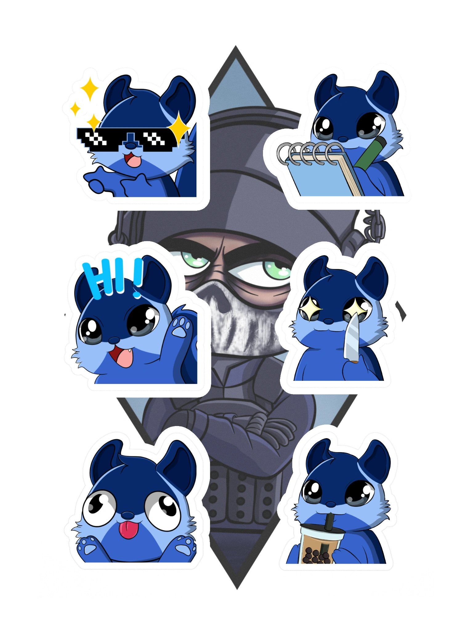 Bandit Emote - Sticker Sheet 1 product image (3)