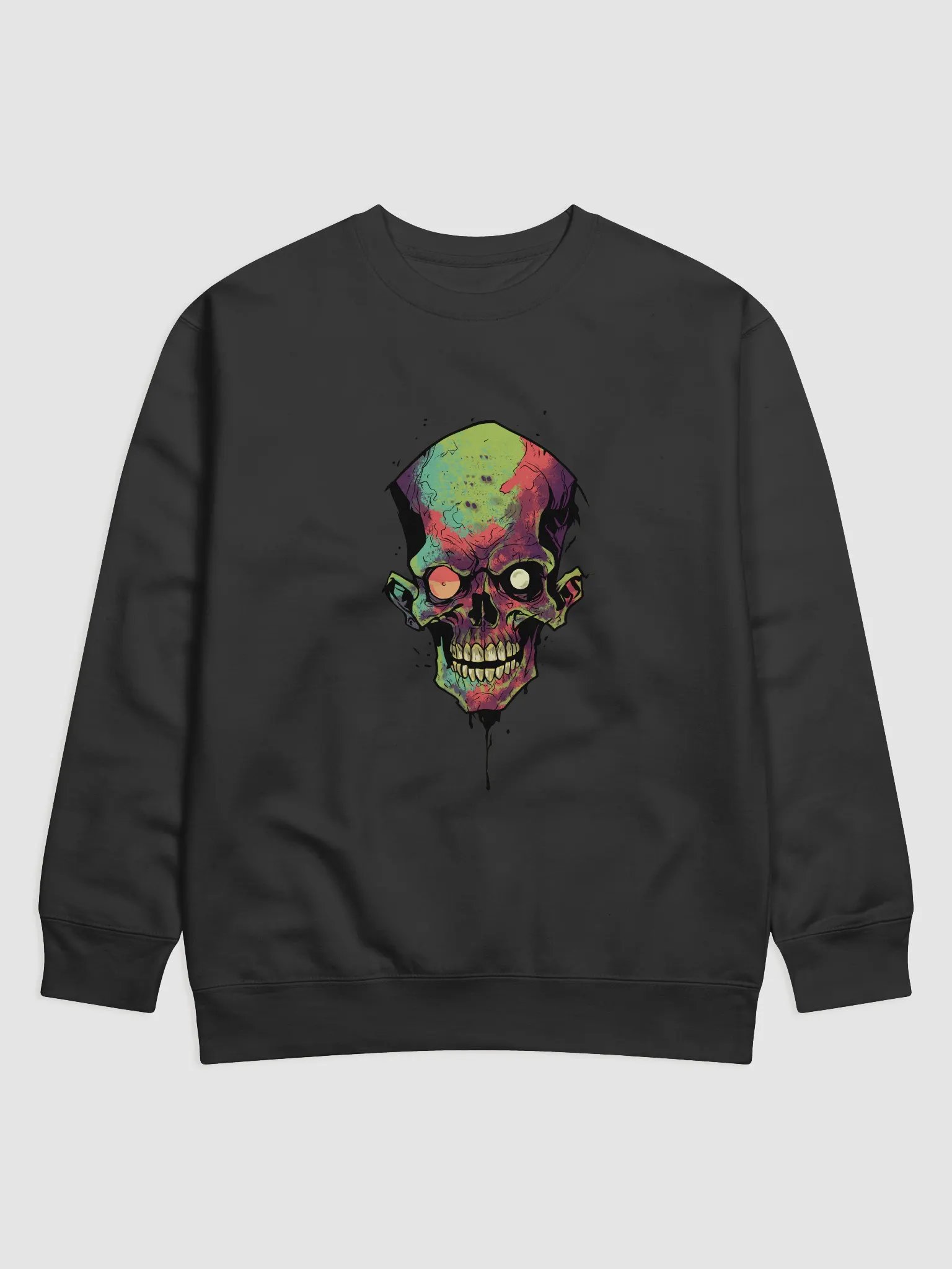 Psychedelic Skull Cotton Sweatshirt product image (1)