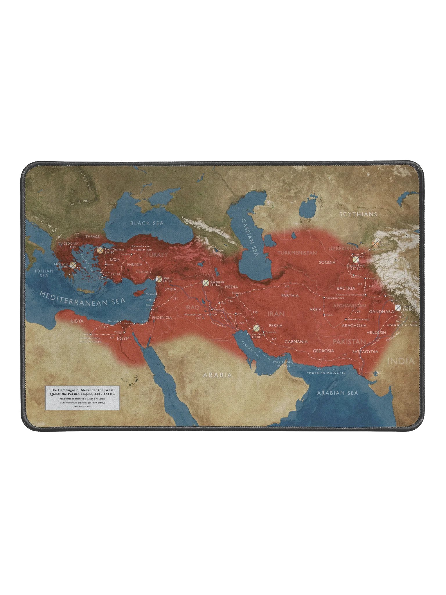 The Campaigns of Alexander - Desk Mat product image (1)