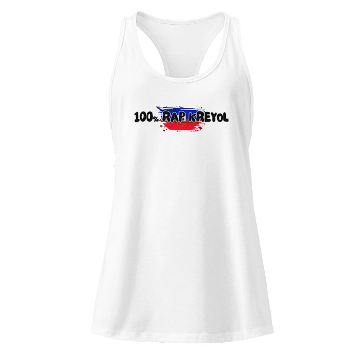 San pou san wh Women's Racerback Tank Top product image (1)