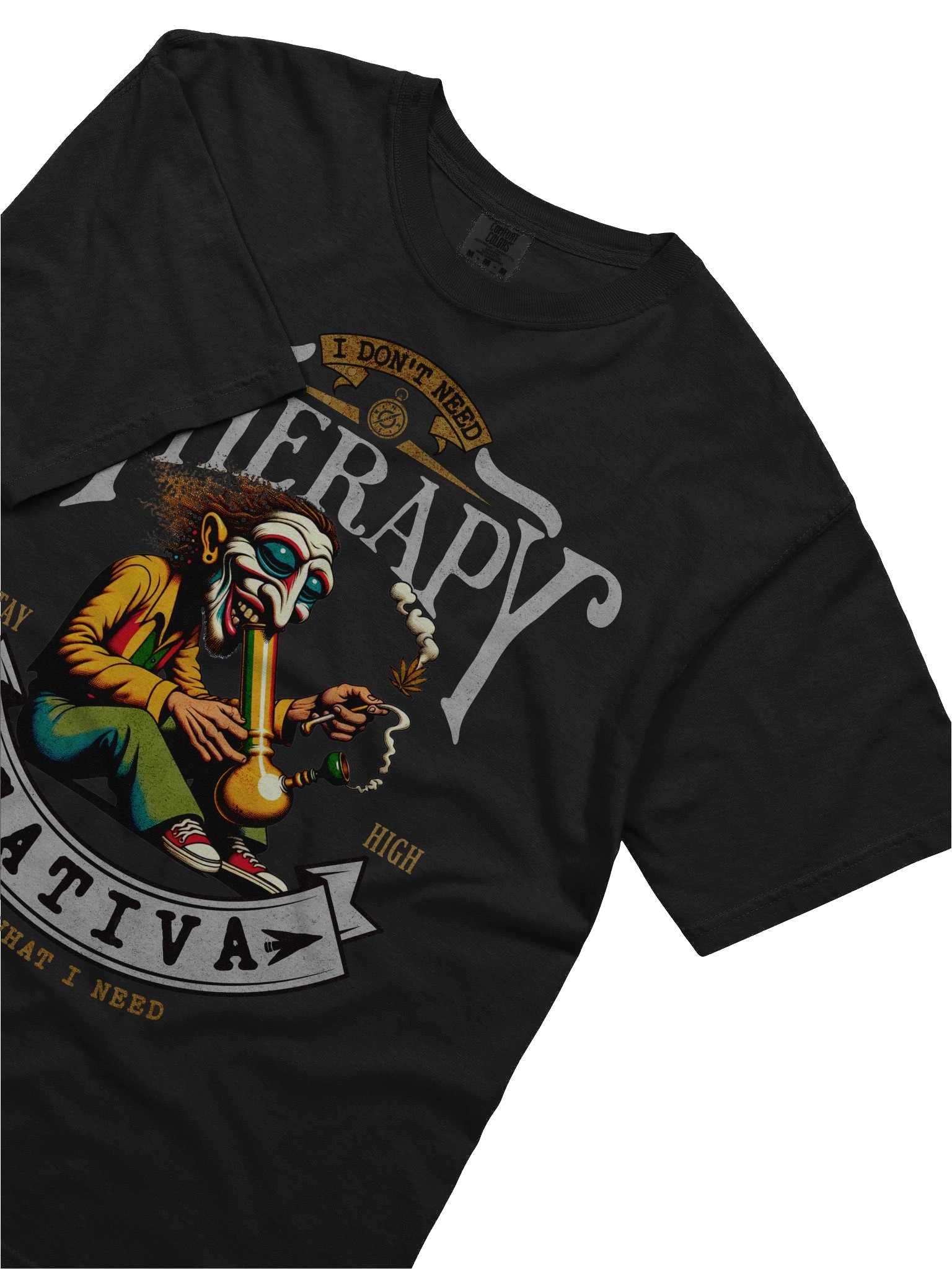 I Don't Need Therapy - Sativa Is What I Need - Heavyweight T-Shirt product image (6)
