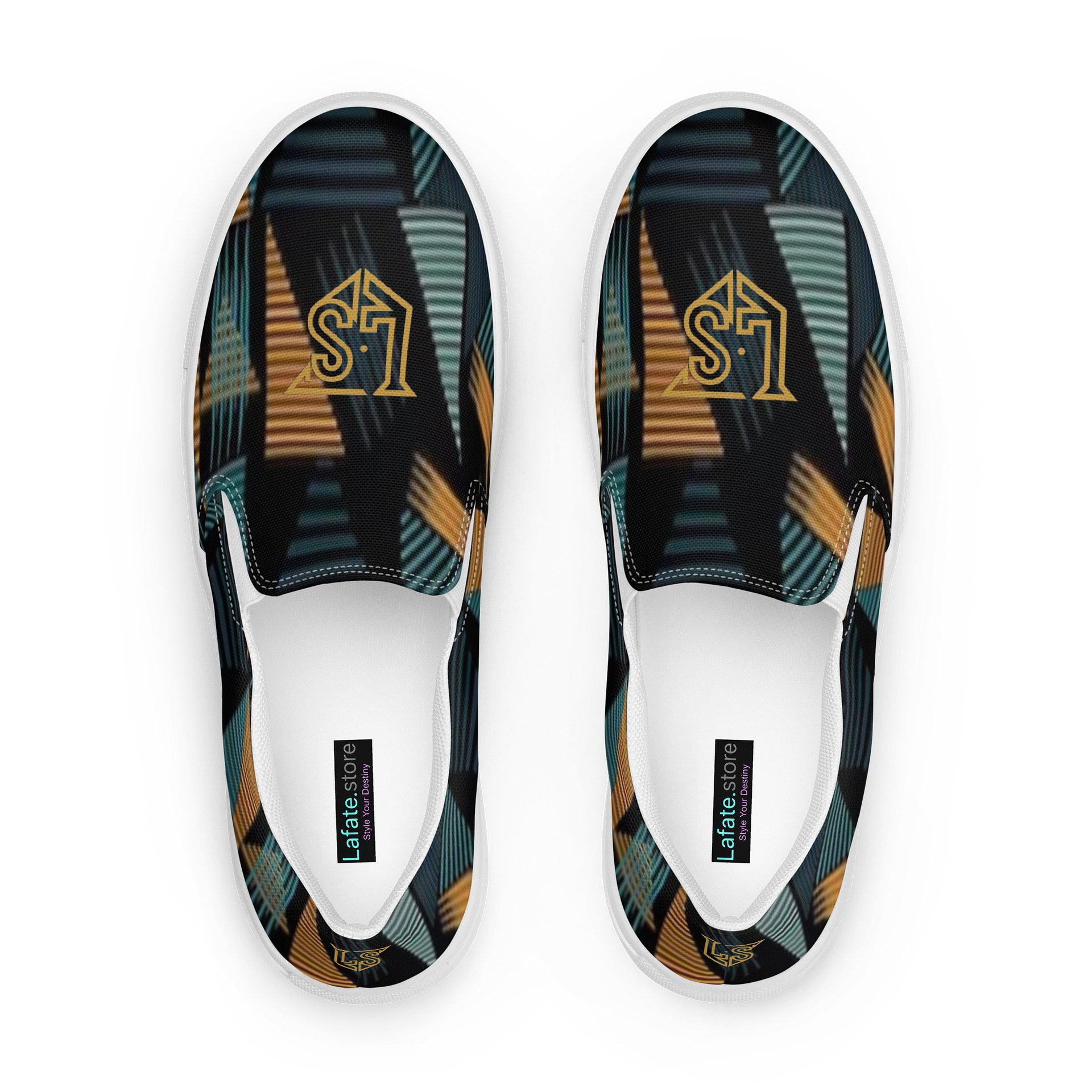 Lafate.Store Designer Slip On - Men (black multi color) product image (1)