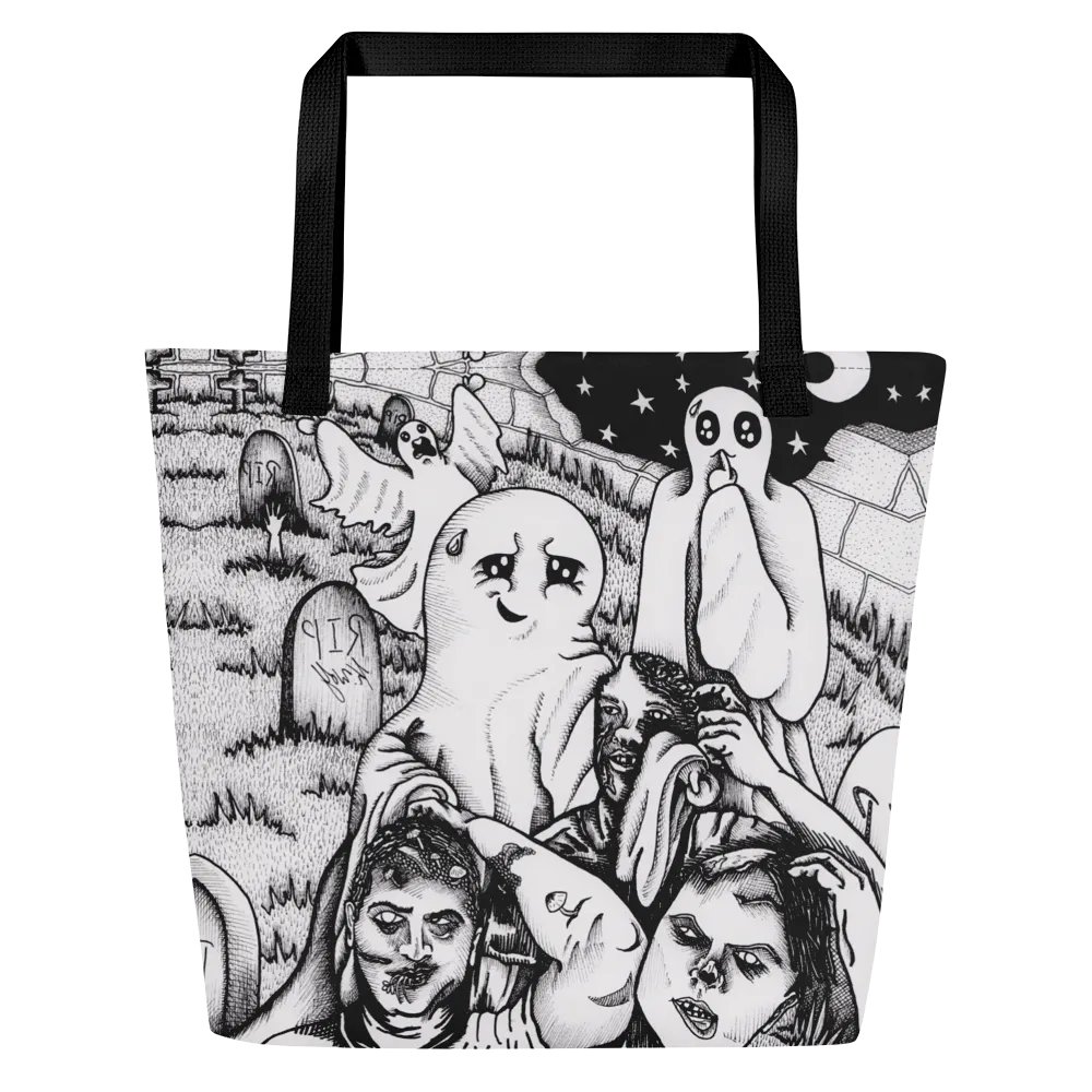 Graveyard Brawl All-Over Tote Bag product image (3)