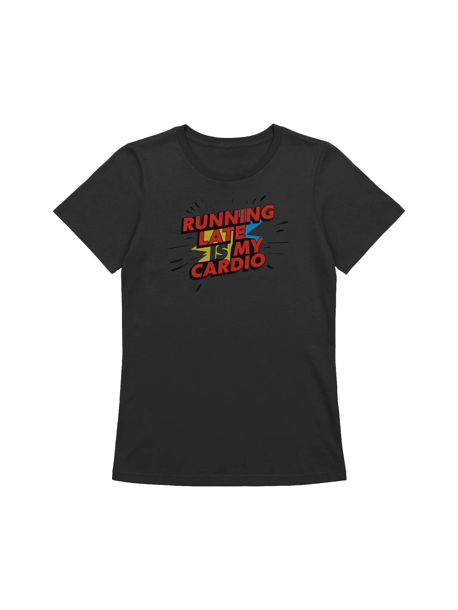 Bold & Colorful Running Late Tee product image (2)