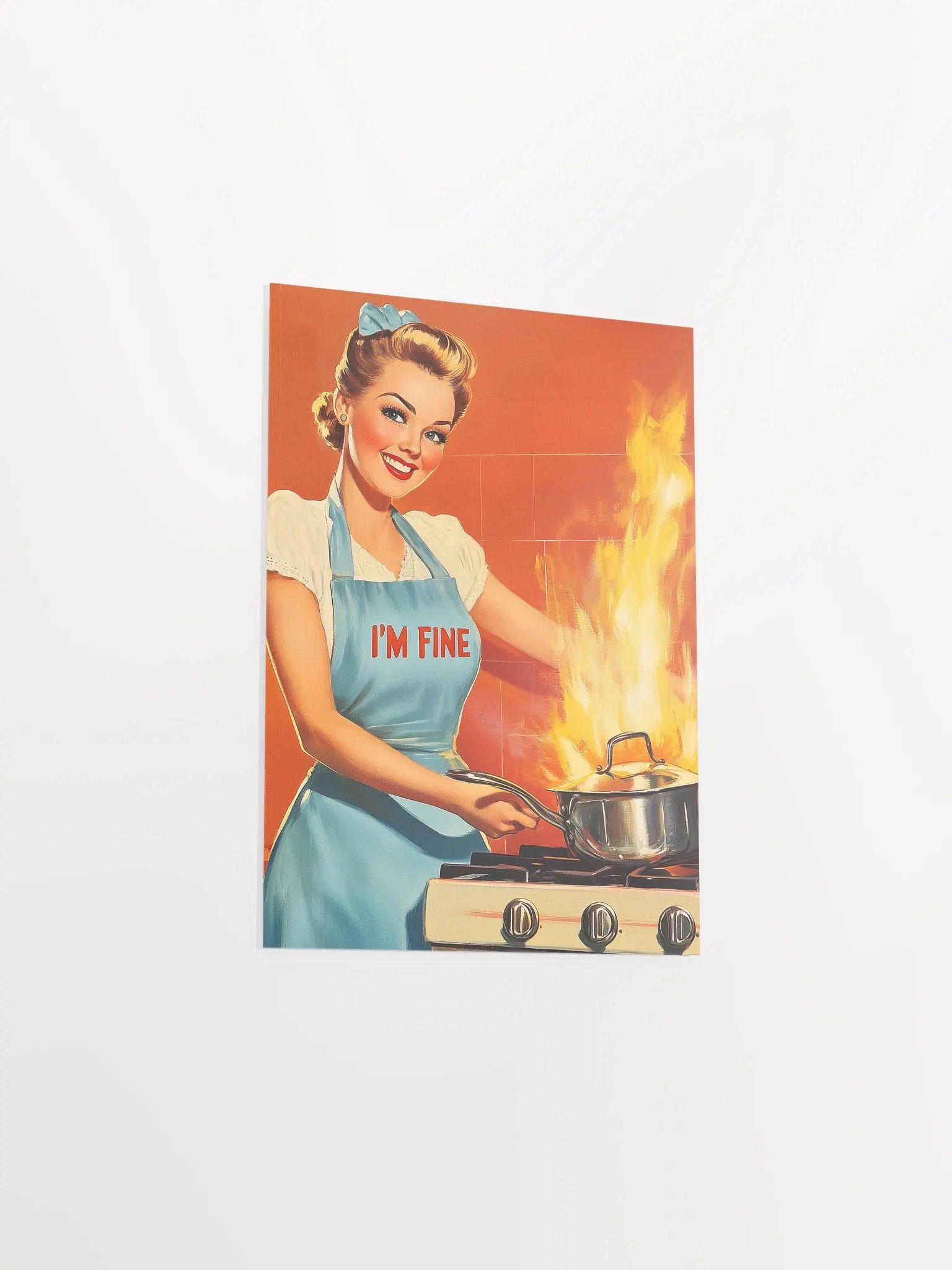 “I’m Fine” Retro Poster - Nostalgic Classic Humor Art Print product image (3)