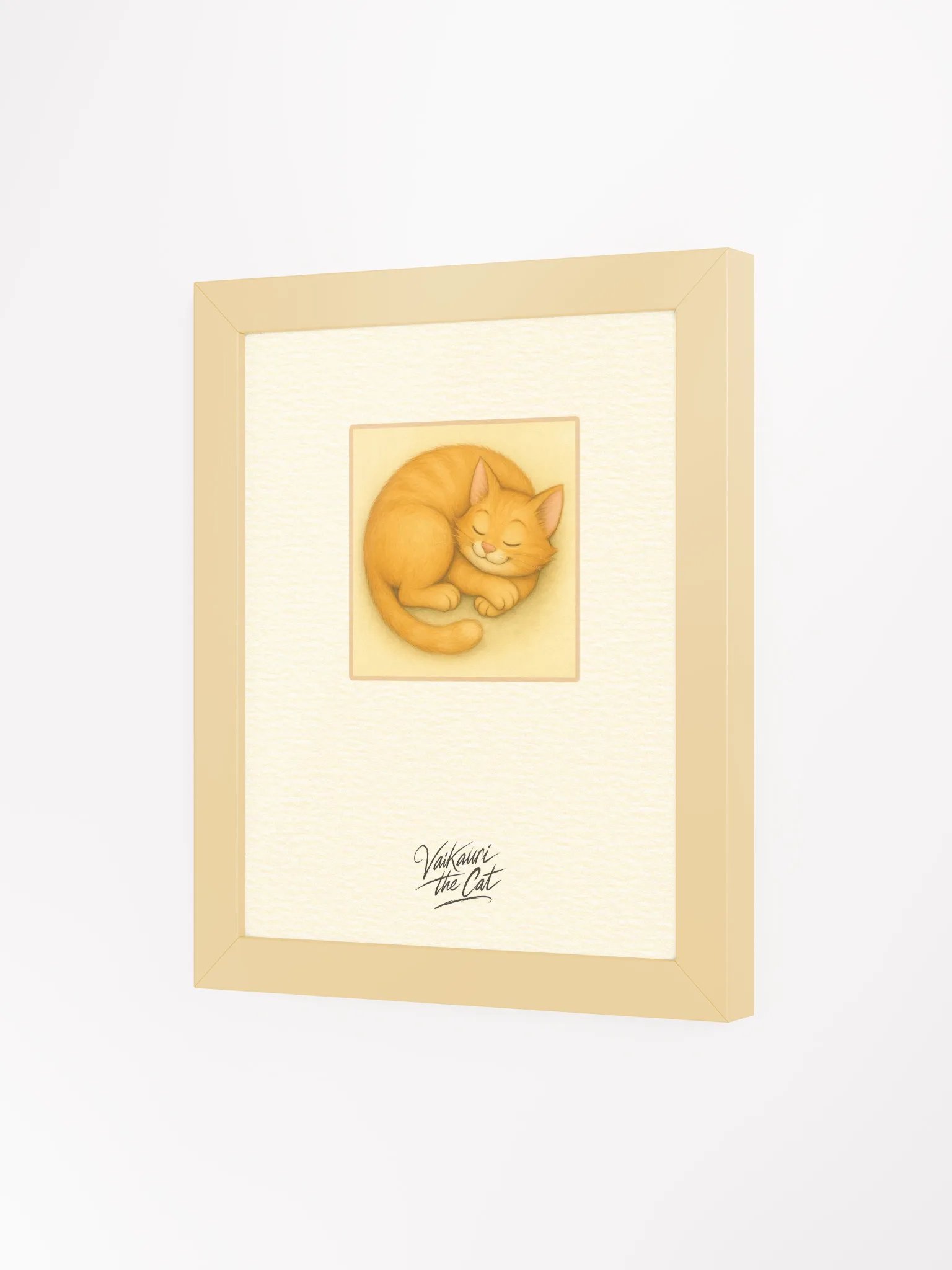 Vaikauri the Cat Framed Matte Artprint product image (6)