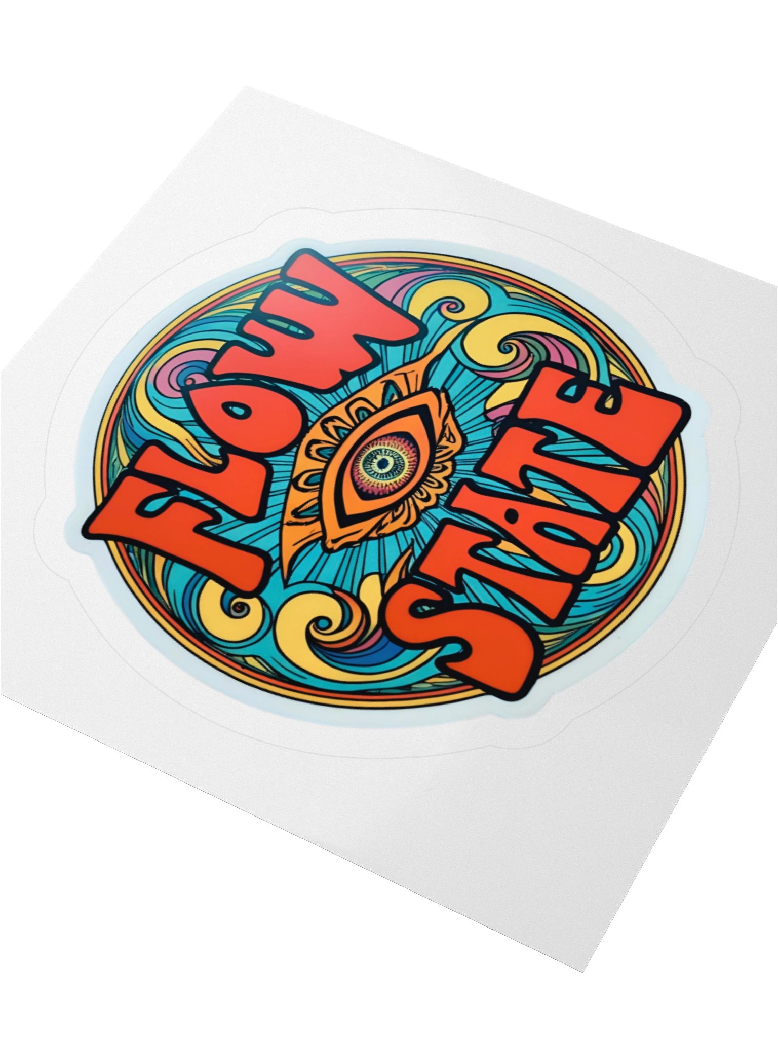 Psychedelic Flow State Kiss Cut Stickers product image (3)