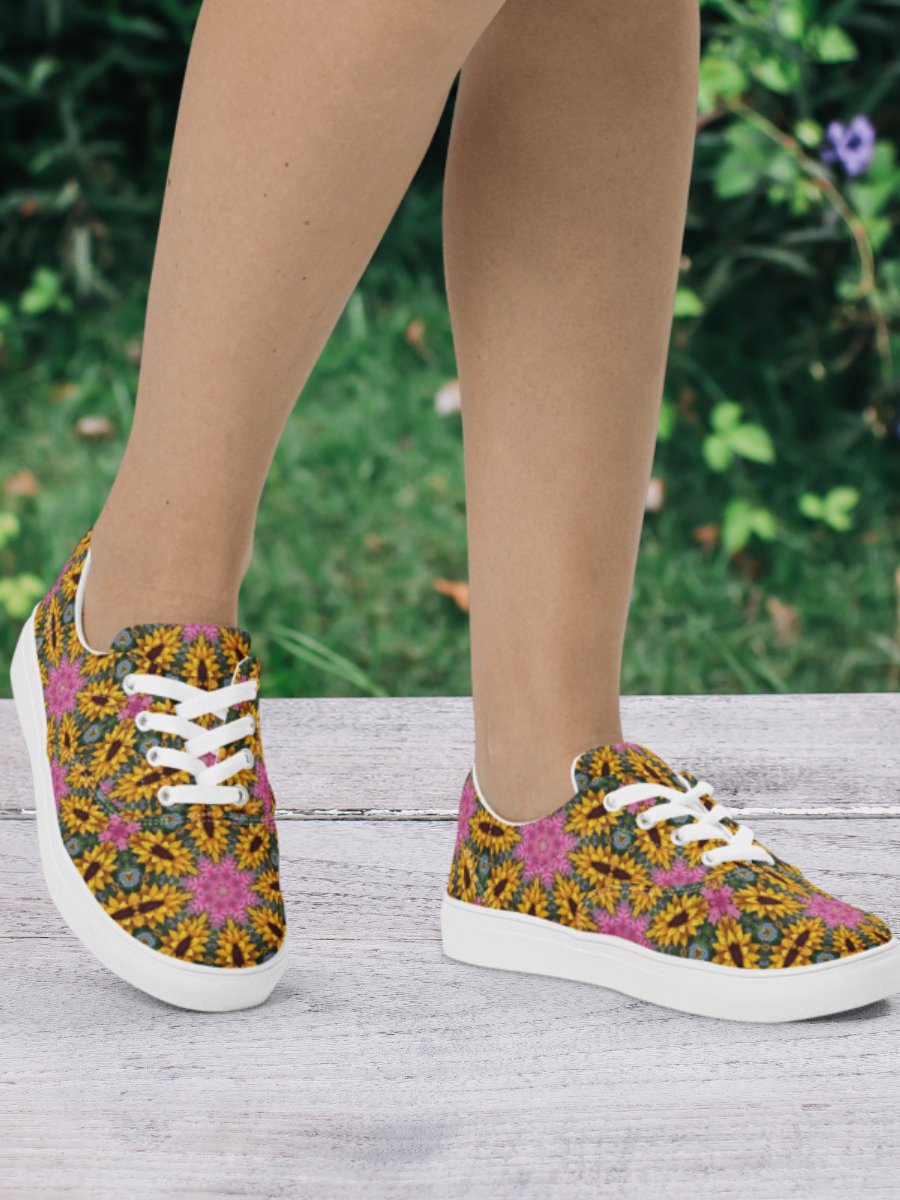 Floral Kaleidoscope Lace-Up Shoes product image (3)
