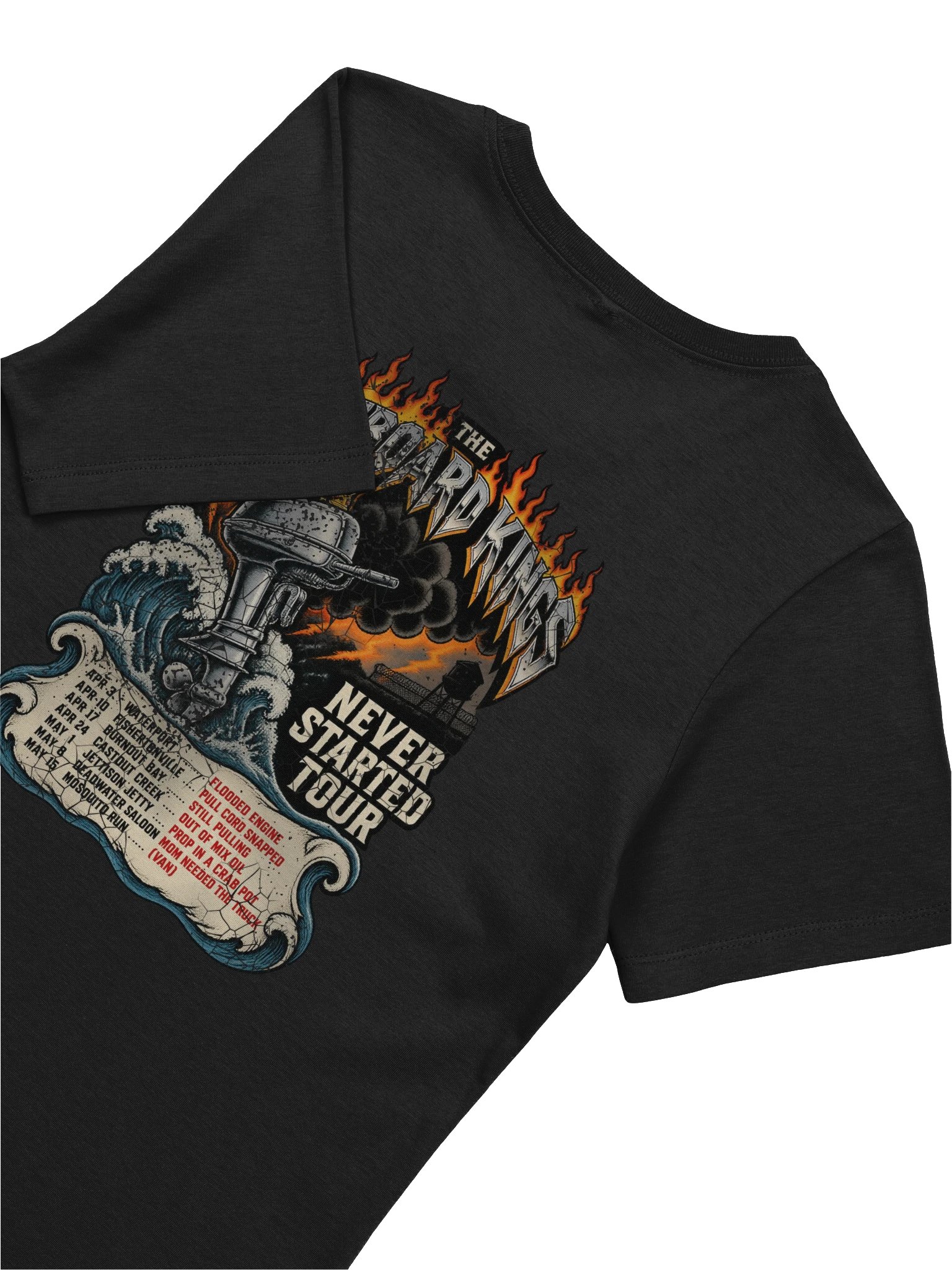 Outboard Kings - Never Started Tour - Women's Relaxed Tee product image (11)