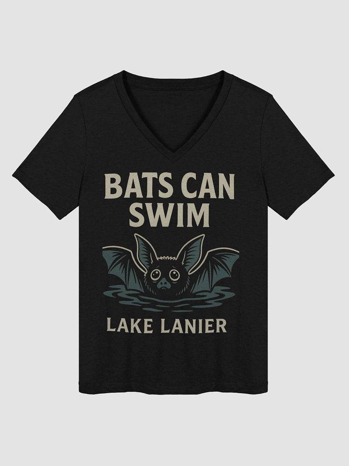 BATS CAN SWIM Ladies V-Neck Tee product image (1)