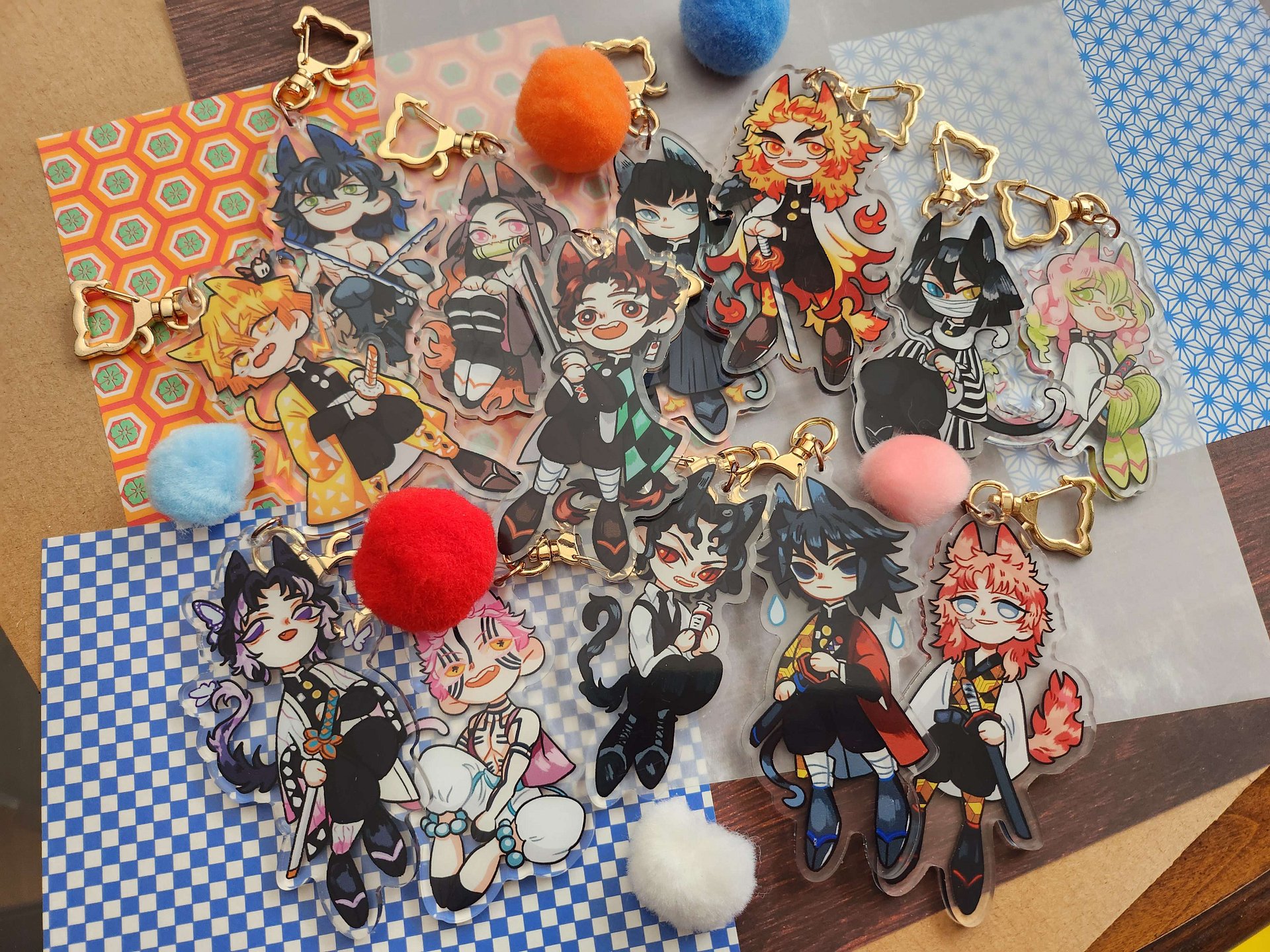 ⏰[PRE-ORDER | ENDS Jan 14th] Demon Slayer // Double Sided Acrylic Charms product image (3)