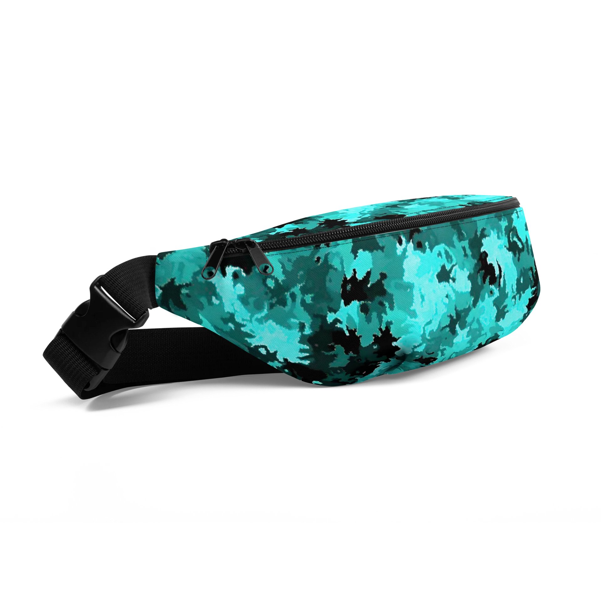 Turquoise Camo All-Over Fanny Pack product image (2)