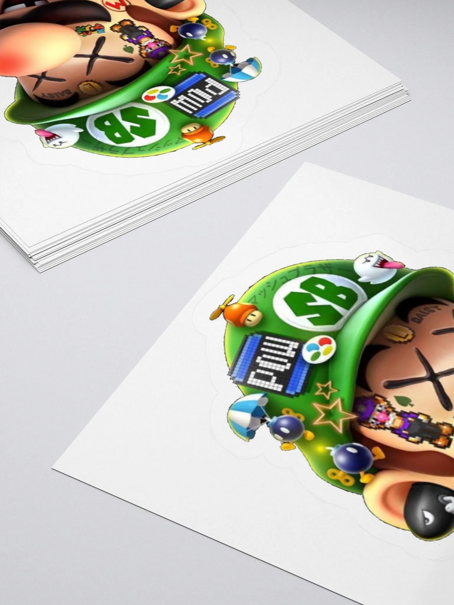 Smashed Brothers Luigi Slap Sticker product image (4)