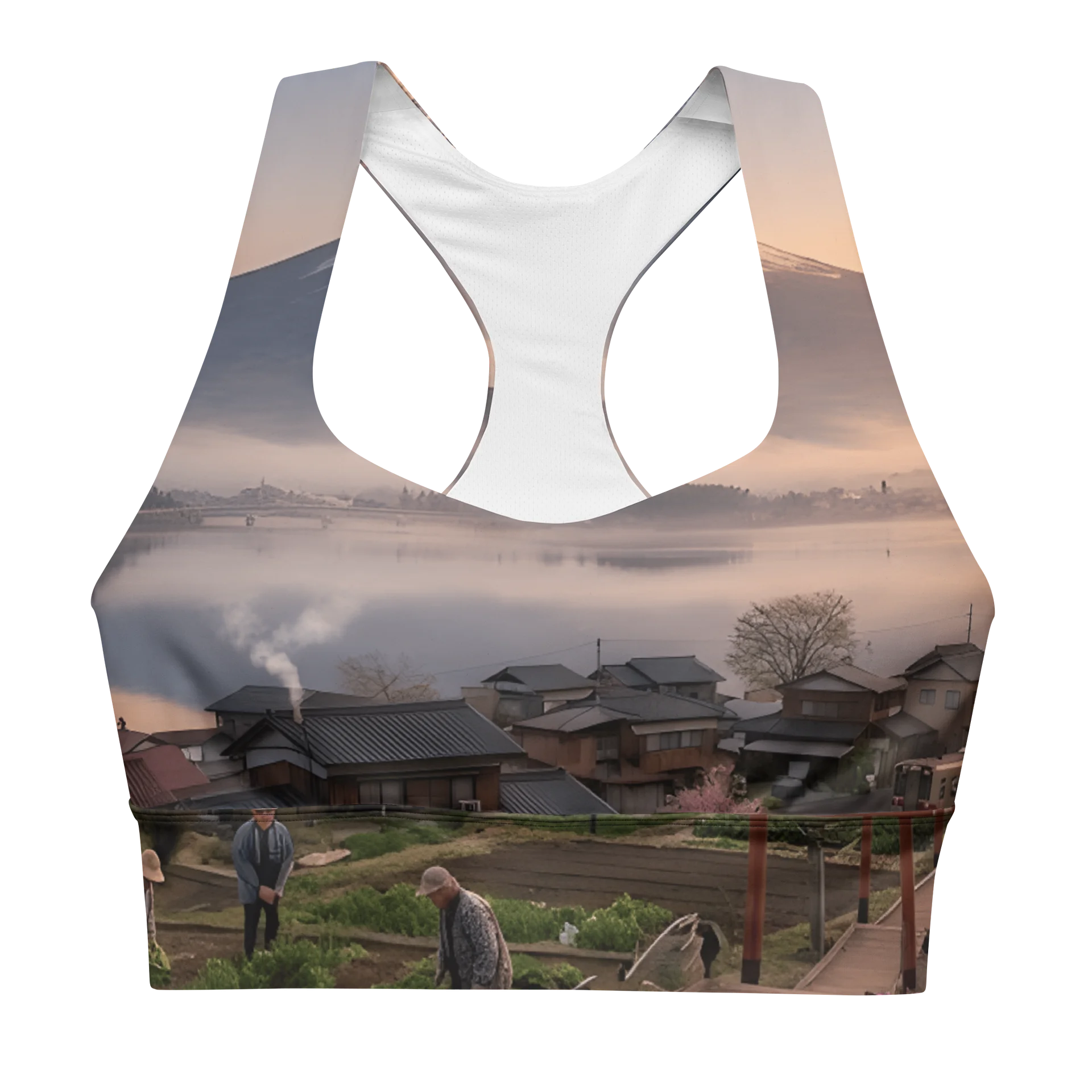 Mount Fuji Recycled Longline Sports Bra | UPF50+ Activewear product image (1)