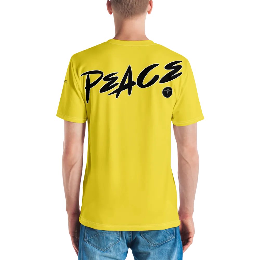Love & Peace - Yellow - Crew Neck T-Shirt product image (2)
