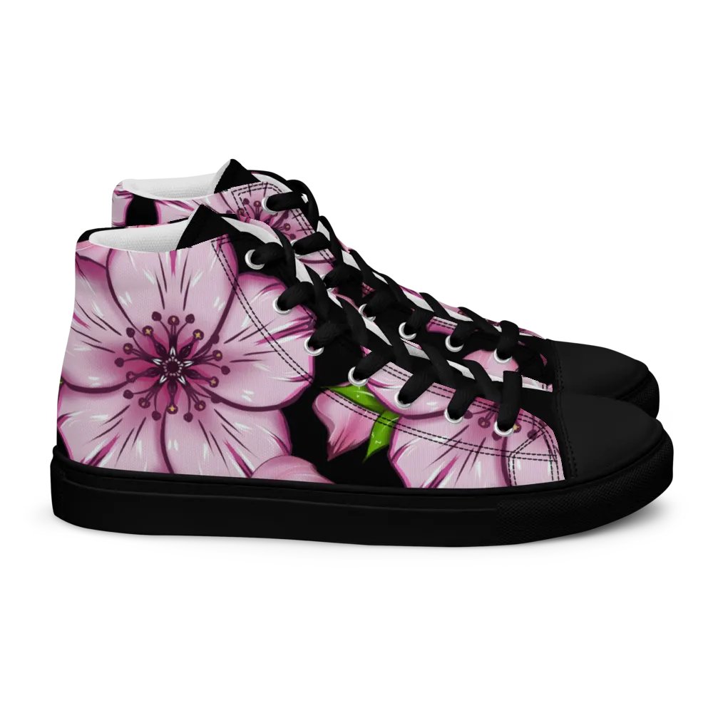 Blossomz & Petalz - Men's High Tops Canvas Shoes product image (2)