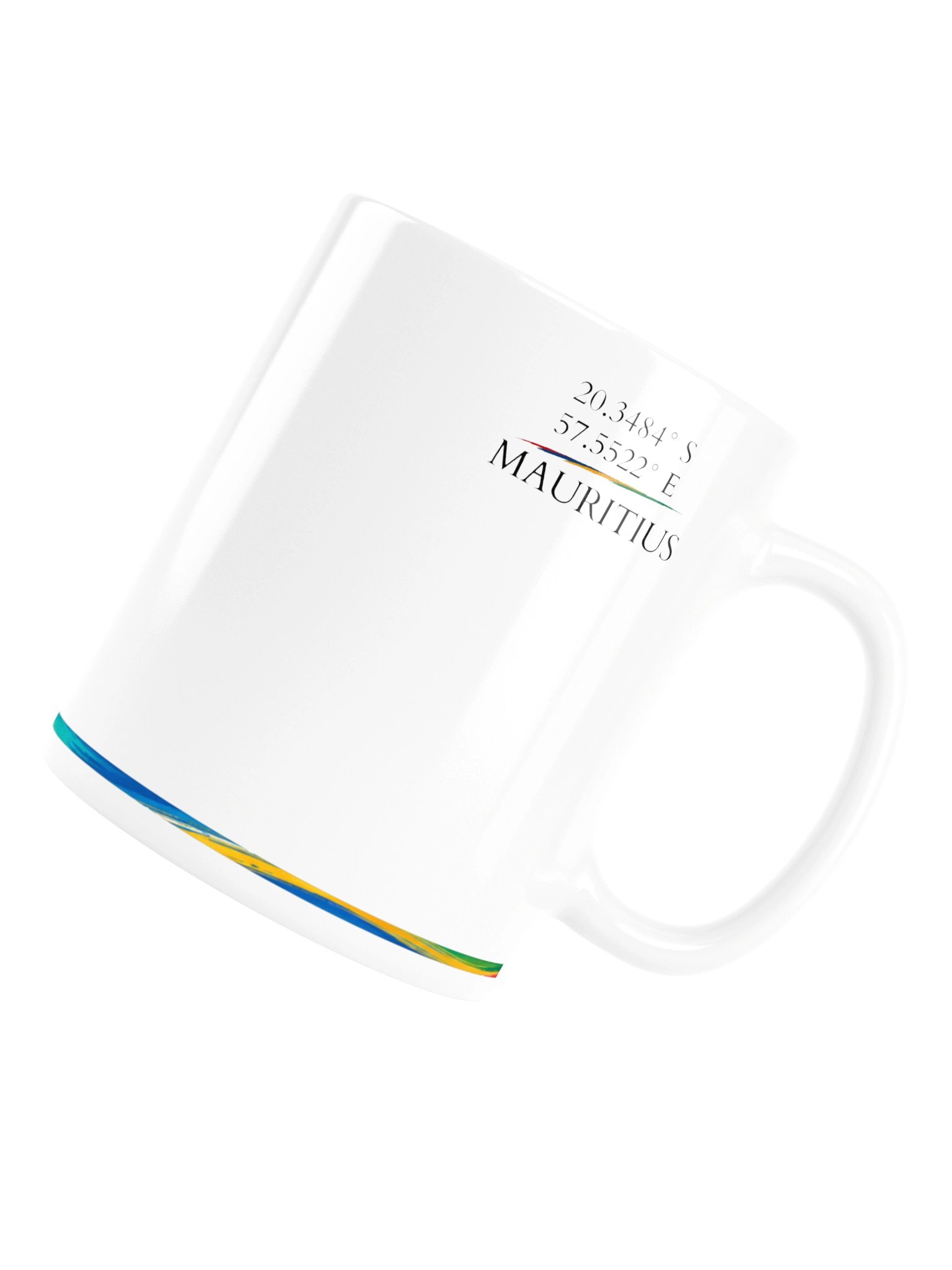 Mauritius Coordinates – Ceramic Mug product image (1)
