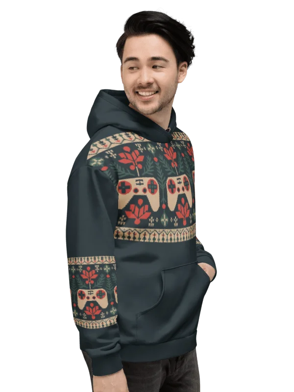 Retro Gamer Christmas Holiday Hoodie product image (5)