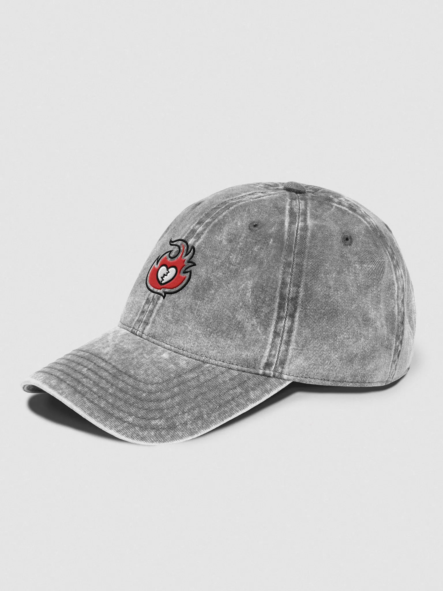 Heartbreaker Flame // Vintage Wash Grey Hat product image (3)