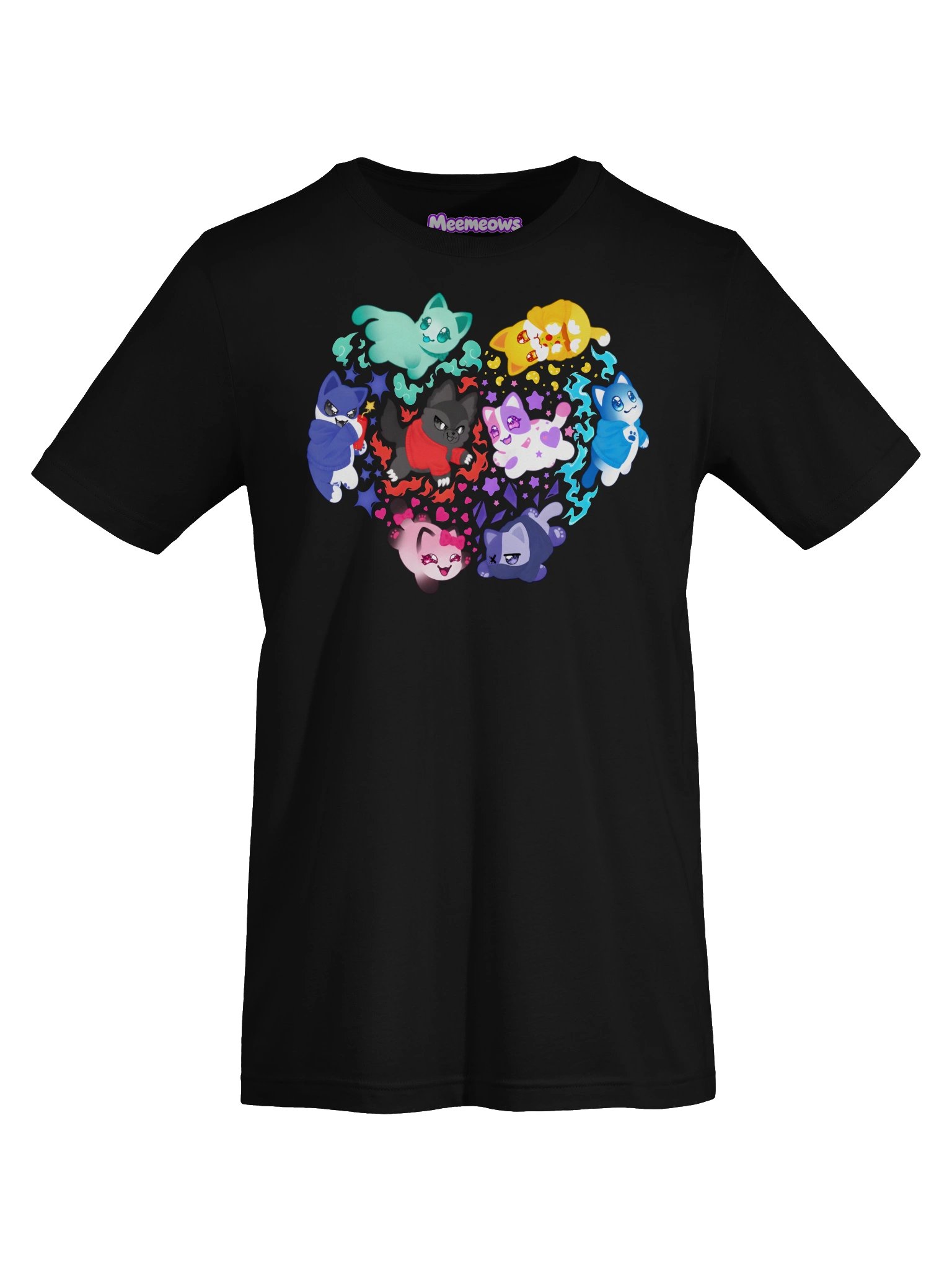 Meemeows Cat T-Shirt – Colorful Kawaii Fantasy Cats product image (5)