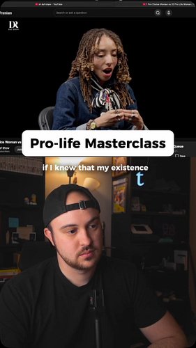 Full video on YouTube

THIS is how you should have conversations between those who are pro-life and pro-abortion