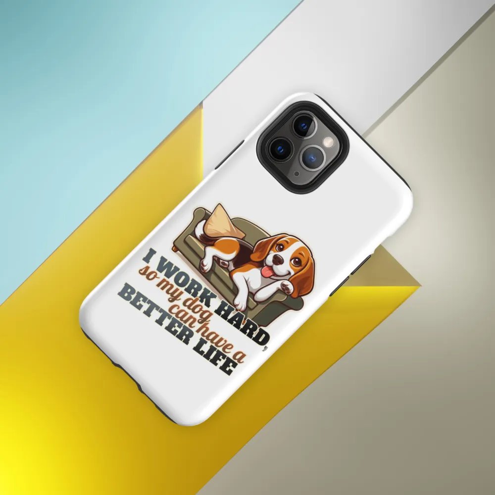 Work Hard - Beagle Sofa Tough Case for iPhone® product image (33)