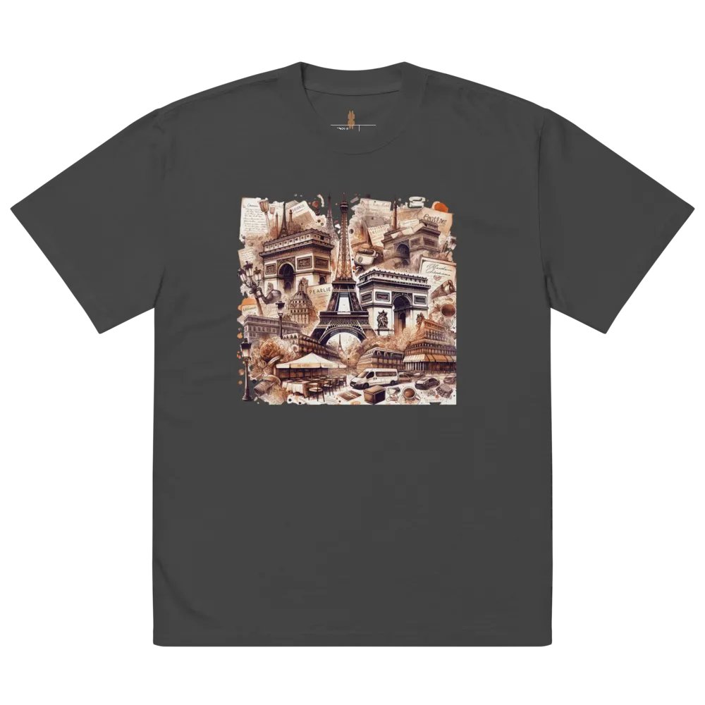 Parisian Nostalgia Oversized Tee product image (5)