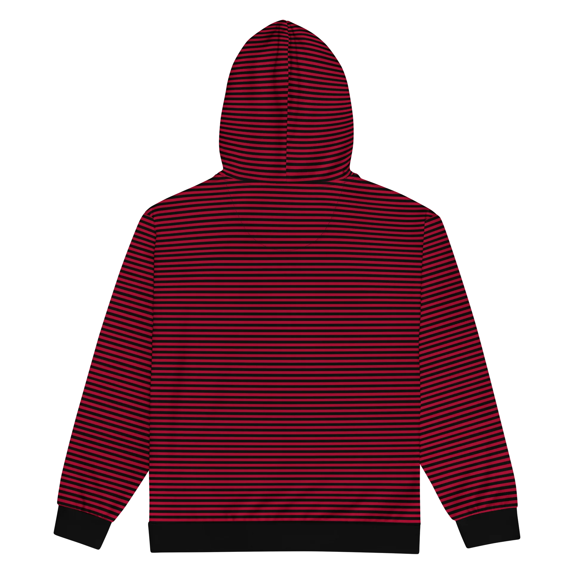 Blaque and Red Kat Skull Stripped Hoodie product image (2)