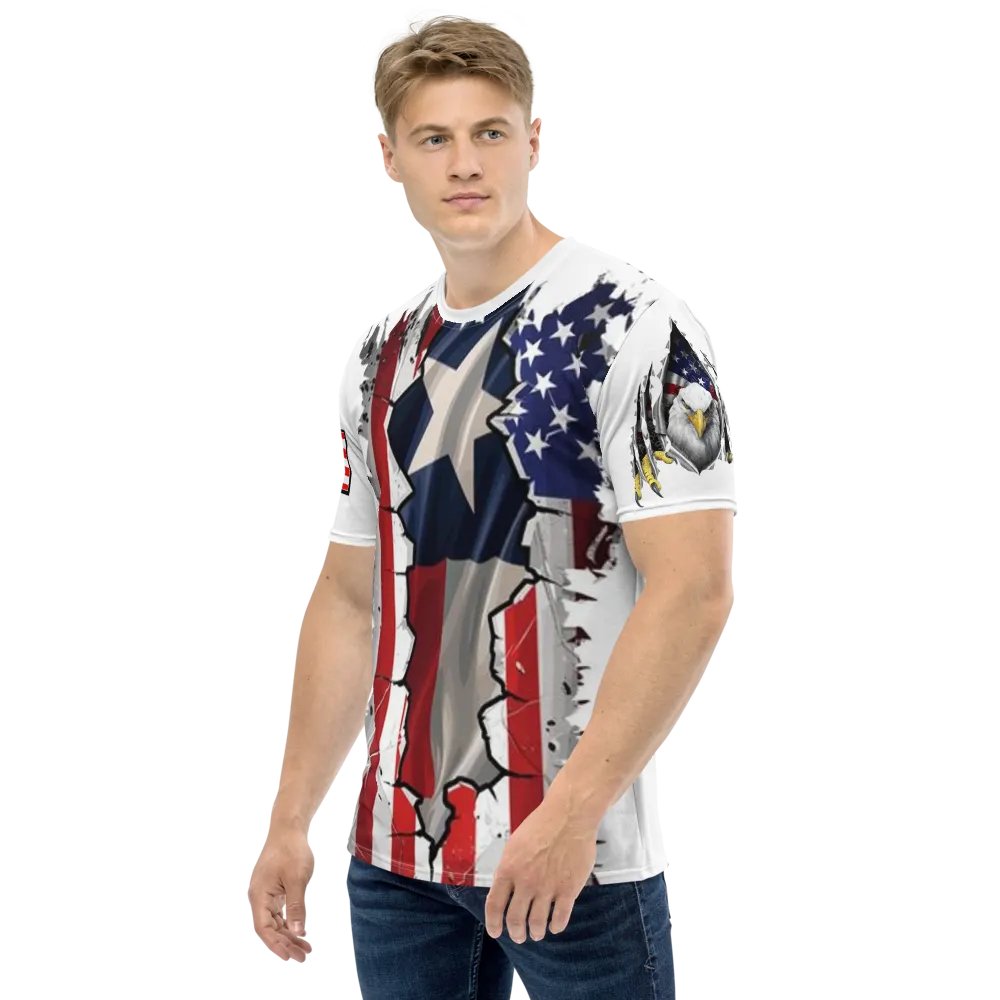 Ripped Flag Fusion Men's T-Shirt product image (3)