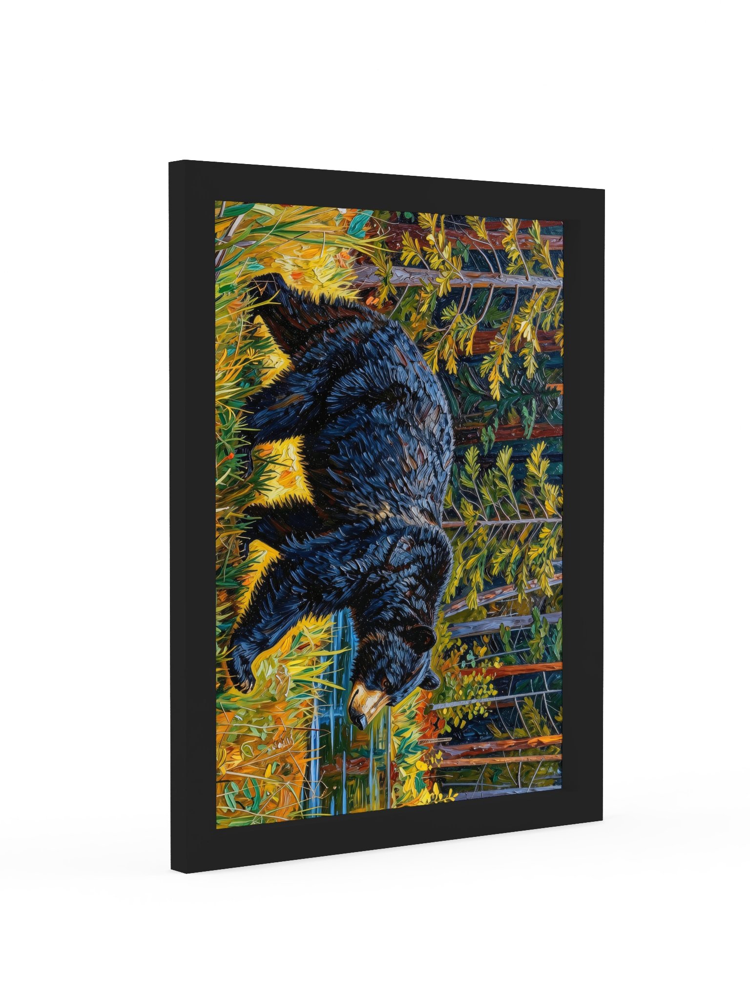 Black Bear at the Edge of the Woods Framed Print product image (11)