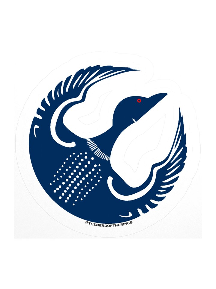 Rebel Loon Sticker - Dark Blue & White product image (1)