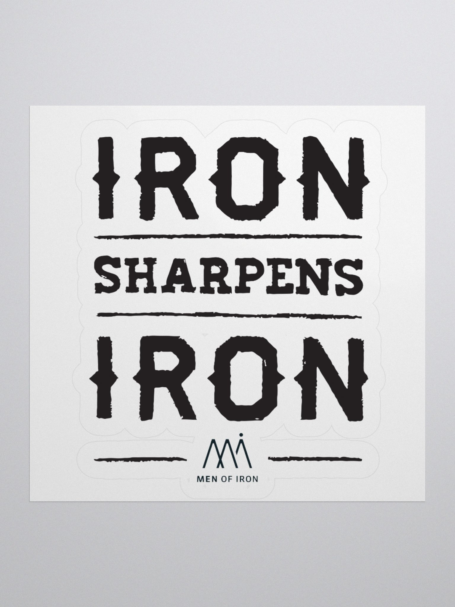 Iron Sharpens Iron Custom Cut Stickers product image (3)