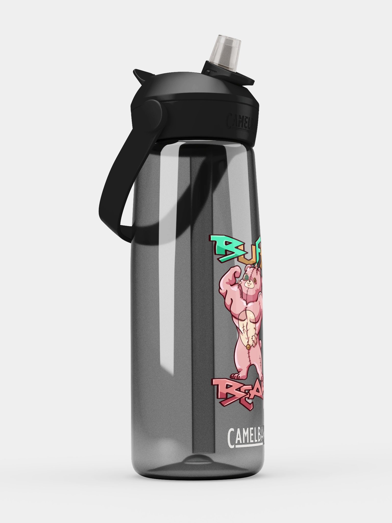 Anxiety Bear Flip Straw Water Bottle product image (9)