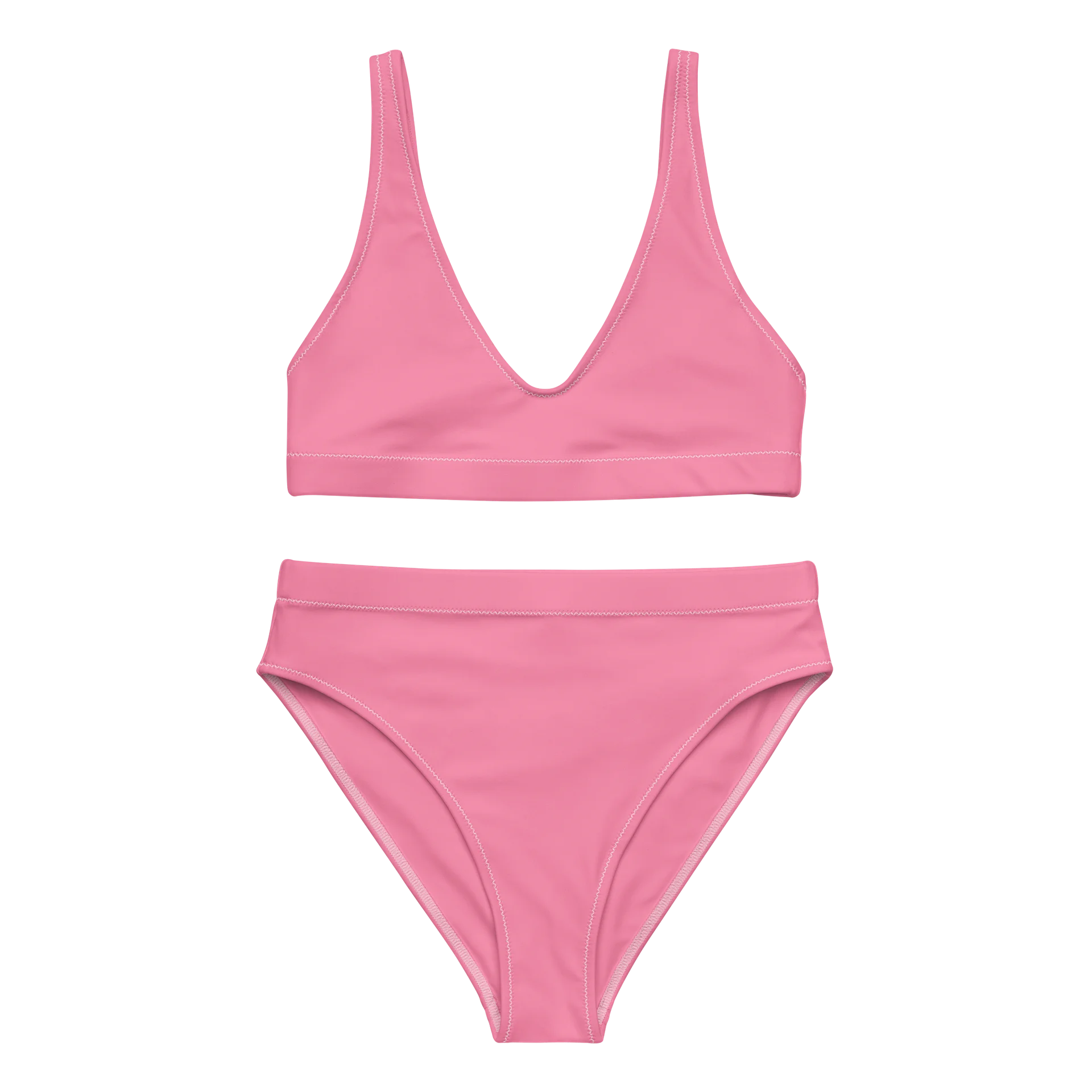 His House Womens High Waisted Bikini Set - Pink product image (5)