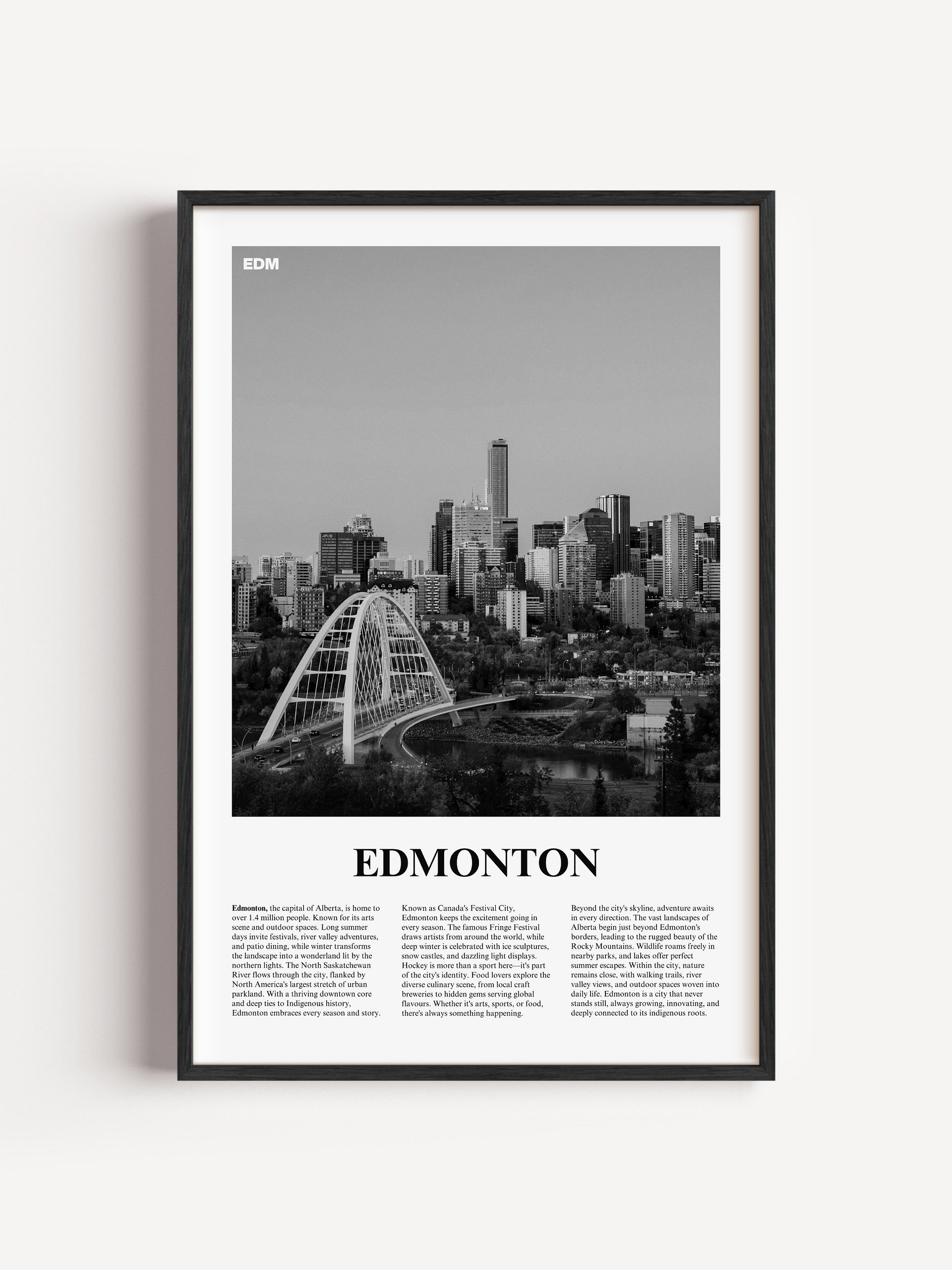 Edmonton 02 Newspaper Poster product image (1)