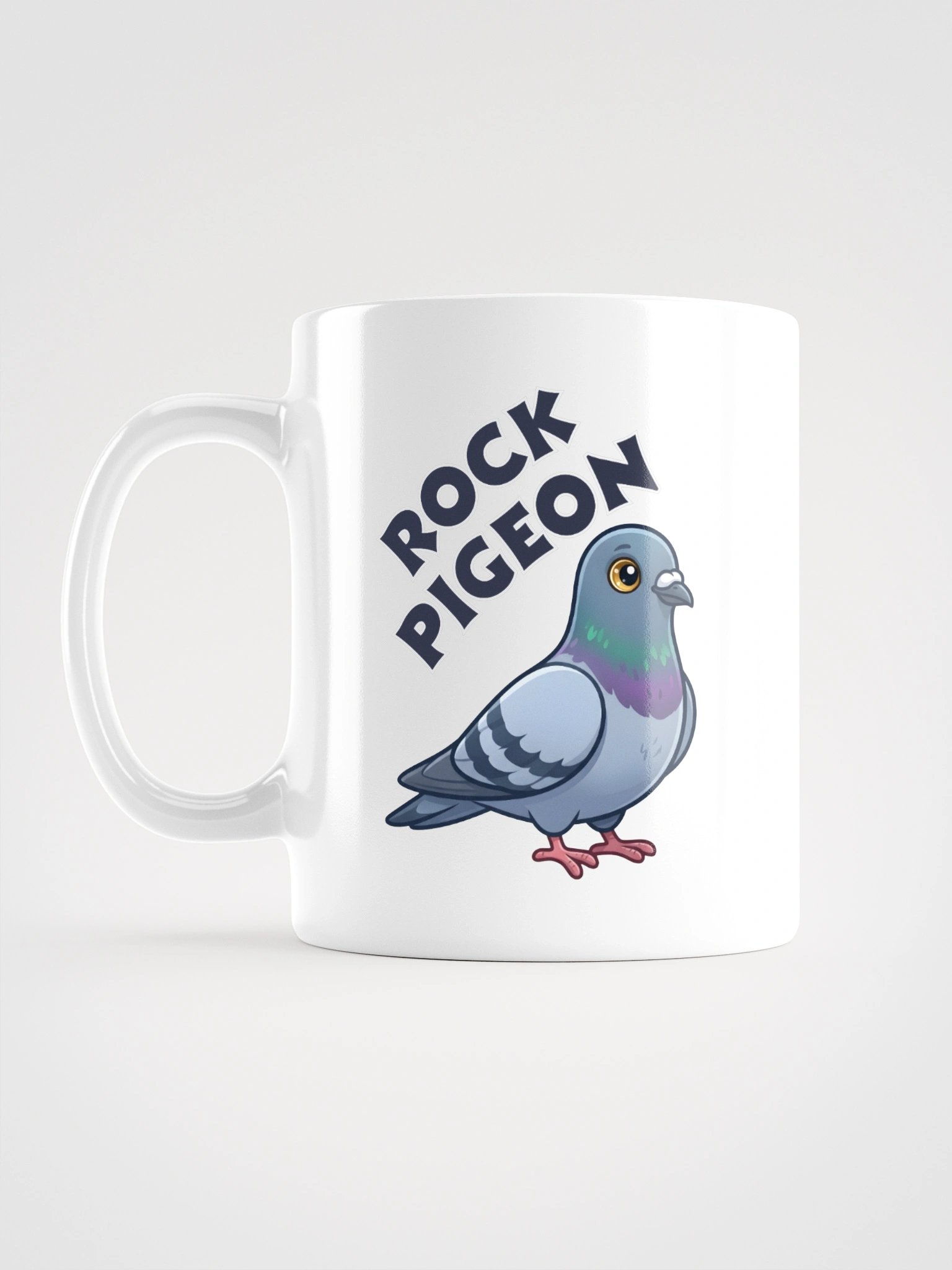 Rock Pigeon Ceramic Mug – Cute Cartoon Pigeon Coffee Cup & Bird Lover Gift product image (1)