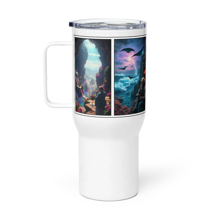 Deep Thinkers: Surrealist Vision Travel Mug product image (1)