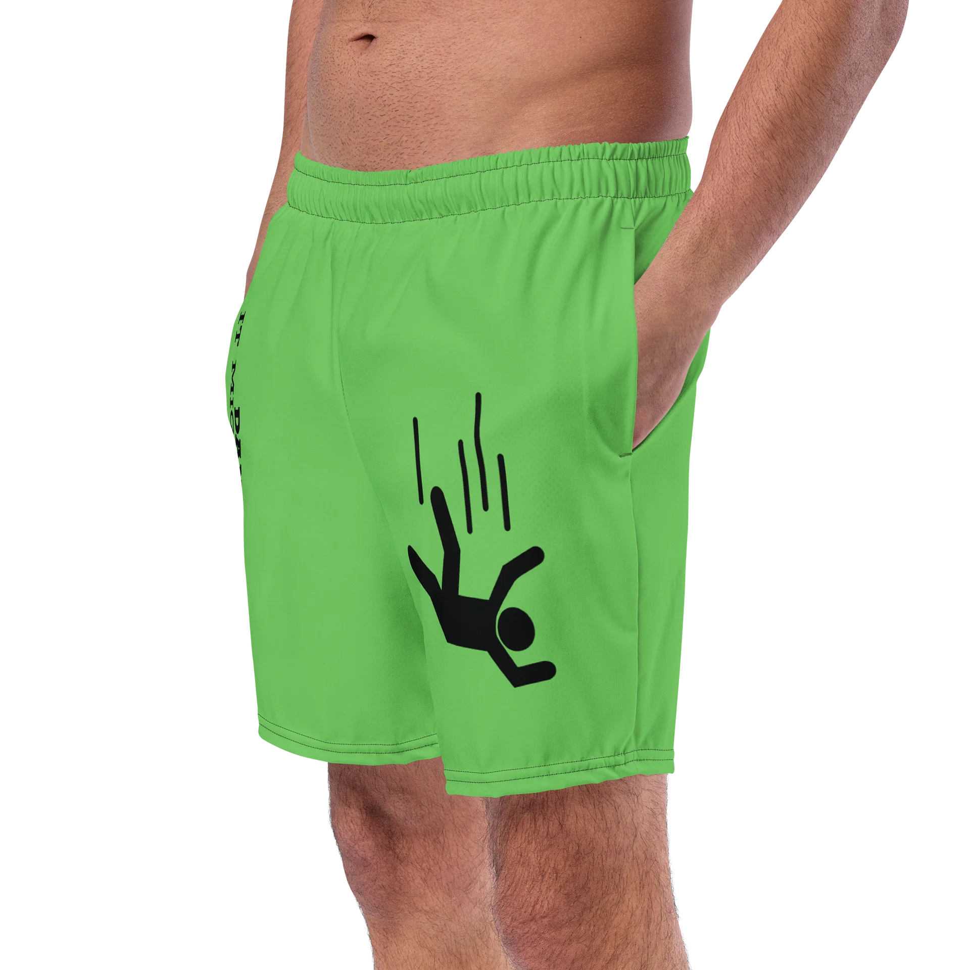 DANGER! - Green/Black Swim Trunks product image (2)